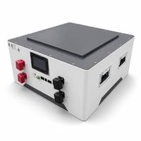 Batterie au lithium fer phosphate LiFePO4 intelligente 48V 16kWh, cycle profond, grade A, empilable, avec BMS intelligent et application Bluetooth