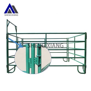 Đa chức năng dễ dàng cài đặt di chuyển 2.3m thép chăn nuôi gia súc ngựa <span class=keywords><strong>paddock</strong></span> corral sân hàng rào tấm cổng cho trang trại - Product Image 4