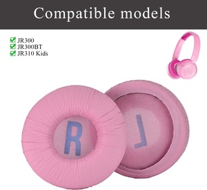 อะไหล่ชุดหูฟังเพื่อการเรียนรู้ของเด็ก JR310 JR310BT ผิวกบ + แผ่นโฟมหูฟังสำหรับ JR300 <span class=keywords><strong>JBL</strong></span> JR300BT - Product Image 4