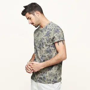 Camisetas estampadas de flores para hombre