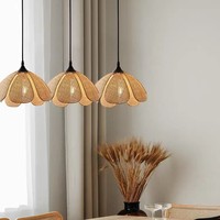1pc Lampe suspendue minimaliste en forme de maison, avec intérieur en papier pliable, lumière douce et chaude, réglable, pour bibliothèque
