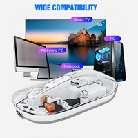 Keyboard dan Mouse Lipat JOMAA, Combo Keyboard dan Mouse Lipat 2.4G + BT5.0, Keyboard Portabel Ukuran Penuh yang Dapat Diisi Ulang untuk Perjalanan