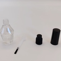 Flacon cylindrique transparent tendance 14 ml pour vernis à ongles et blush, avec bouchon à vis, brosse, sérigraphie et marquage à chaud – Meilleure vente