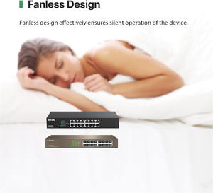 <span class=keywords><strong>Tenda</strong></span> TEG1016D มินิสวิตช์กิกะบิต16พอร์ตสวิตช์อีเธอร์เน็ตแร็คเมาท์สวิตช์อีเธอร์เน็ตปลั๊กแอนด์เพลย์สวิตช์เครือข่ายไร้พัดลม & ดีไซน์โลหะ - Product Image 6