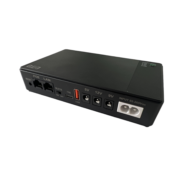 Mini UPS with 10000-20000mAh Lithium Battery 9-24V DC Poe Output Networking Wifi Router Uninterruptible Backup Power Supply 60Hz