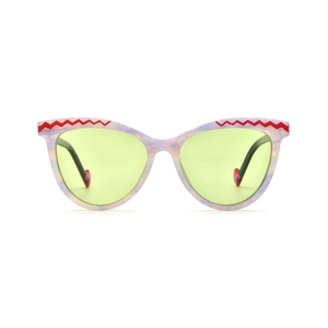 Lunettes de soleil œil de chat, monture colorée, verres miroir roses, protection UV 100%, pour femmes adultes - Product Image 3