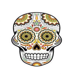 Flower Skull Skull King Jeu de société et de cartes personnalisable en <span class=keywords><strong>anglais</strong></span> pour 10 joueurs, idéal pour les réunions de famille et entre amis, avec des éléments de puzzle et de patchwork - Product Image 1