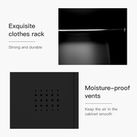Armoire de bureau en acier - Conception à compartiments verrouillables et grande capacité pour usage commercial, bureau à domicile, hôtel, hôpital, stockage extérieur