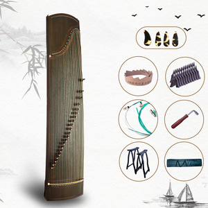 <span class=keywords><strong>NAOMI</strong></span> Niveau Avancé Noir Santal Guzheng Instrument 21 Cordes 163cm Chinois Cithare Harpe Offre Spéciale Avec Accessoires Complets - Product Image 1