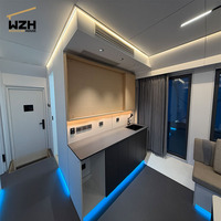 Maison mobile capsule spatiale extensible en gros, maison conteneur préfabriquée avec chambre et cuisine, en acier galvanisé respirant