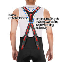 Cuissard de cyclisme professionnel Darevie, personnalisable en gros, avec bretelles en X