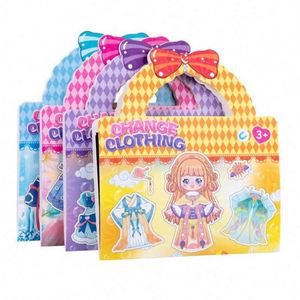 Jouets pour filles : Poupées magnétiques à habiller, Puzzles aimantés pour réfrigérateur, Thème Princesse, pour jeu d'imitation, cadeau d'anniversaire et activité de voyage - Product Image 6