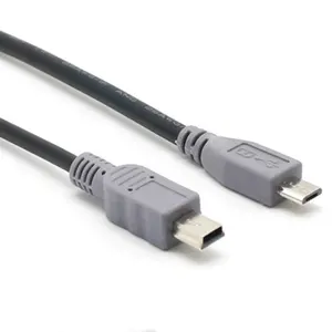 1m מיקרו USB למיני USB OTG כבל זכר לזכר ממיר מתאם נתונים טעינת מיני 5pin USB הארכת כבל