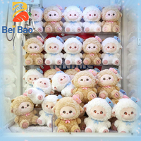 Produsen Boneka Domba Lucu dengan Topi Baret, Boneka Domba Isi Lembut dalam Stok Banyak untuk Mesin Cakar