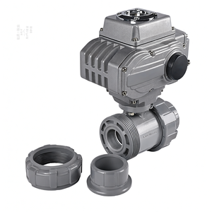 Válvula de Bola Eléctrica Inteligente COVNA de 4-20 mA para Pedidos Urgentes, Actuador Eléctrico para Válvula de Bola, Válvula de Bola de Doble Unión de UPVC - Product Image 1