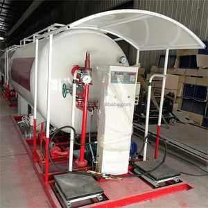 Patín de llenado de GLP 5T 10 t para camión con dispensador ASME estándar 10 <span class=keywords><strong>toneladas</strong></span> 20 Cbm patín de tanque de carga de GLP para Nigeria - Product Image 4