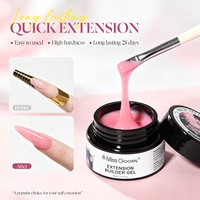 Miss Gooey Gel durcisseur pour ongles 44 couleurs, sans HEMA, en pot, pour extension et nail art, marque privée, vernis à ongles gel UV