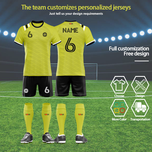 Großhandel Custom Designed Adult Fußball Trikot Farbe Sublimation Print Fußball Kits Set Uniformen - Product Image 3