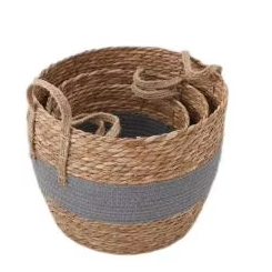 Preis gute hand gewebte kreative Baumwolle Seil Binse Geschenk Aufbewahrung skorb - Product Image 4