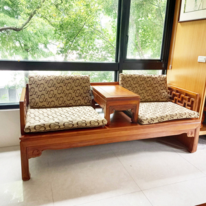 Exquisita teca china de Indonesia, juego de sofás, muebles, sofá cama Arhat, cama de día, sofá de 3 plazas para sala de estar - Product Image 5