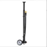 Bomba de Aire para Bicicleta JOHORSE LP-1611 de Aleación de Aluminio, 120 PSI, Alta Presión, Portátil, con Manómetro, Válvula Doble, para Bicicletas de Montaña y Carretera