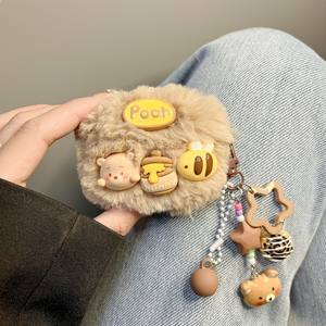 Étui en TPU DIY pour écouteurs de 2e/3e/4e génération, motif ours en peluche mignon INS, pot de miel, dessin animé - Product Image 3