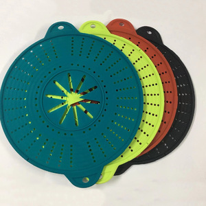 Pantalla <span class=keywords><strong>antisalpicaduras</strong></span> de grado alimenticio para <span class=keywords><strong>sartén</strong></span>, <span class=keywords><strong>tapa</strong></span> resistente al calor para salpicaduras de microondas, cubierta de olla de silicona para Cocina - Product Image 2