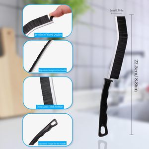 Factory Wholesale PP Material Cleaning <b>Brush</b> Hard Bristle Crevice Cleaner for Bathroom Kitchen Tile Dead Corner Crack <b>Dust</b> - Product Image 5