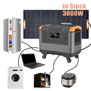 High Capacity Portable Power Bank Station 1000-5000W Battery Solar Generator with Flashlight MPPT for EV Charging - Product Image 1