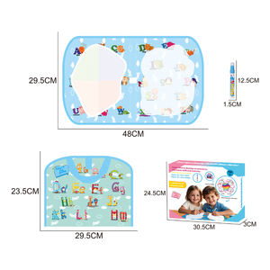 携帯型落書きドローイングパッド子供用クリエイティブ栽培ナギックドロートイ漫画アルファベットスタイル水キャンバス絵画ペン付き - Product Image 6