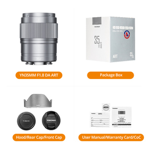 เลนส์อัตโนมัติ YN35mm F1.8S DA Art E-Mount รูรับแสงกว้าง ความเร็วสูง เงียบ สำหรับกล้องมิเรอร์เลส YN35mm F1.8S DA Art E-Mount Auto - Product Image 6