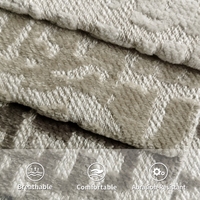 Tela de Chenilla Jacquard de Algodón y Lino Mezclado para Tapicería de Muebles, Estilo Moderno, de Alta Calidad, Teñida con Hilo, Ecológica y Resistente