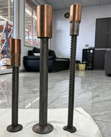 Vis de levage à filetage interne, manchon moleté, plaqué zinc jaune/noir brut, tige en acier Q235/HRB400 pour mur/dalle en béton préfabriqué