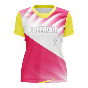 Ademend shirt met kraag, korte mouwen, volleybaltenue, indoor volleybaluniform, volleybalkleding voor meisjes - Product Image 5