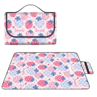 Tapis de pique-nique ultrasonique imperméable, style enveloppe, portable, sans sable, pour camping et voyages en extérieur
