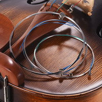 Jeu de cordes de violon Alice A704 (E-A-D-G) 4/4, cordes de violon avec âme en acier et enroulement en alliage d'aluminium