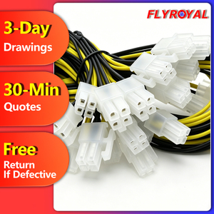 Kabel Harness Konektor Putih Custom 2 3 4 Pin Molex 5557 5559 Pitch 4.2mm untuk Perakitan Kabel Daya Motherboard PCB - Product Image 1