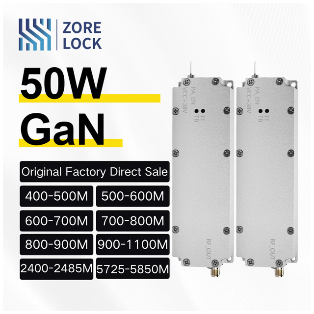 Manufactory Direct 915M 2.4G 5.8G GaN 50W Anti Drone RF Power Amplifier