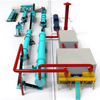 Ligne de production d'engrais composé NPK, granulateur à tambour rotatif, machine de fabrication d'engrais NPK