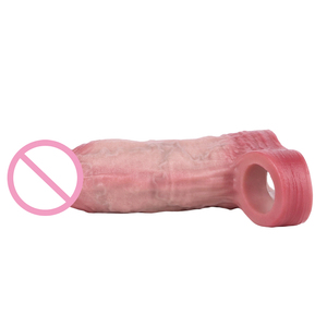 ペニス延長男袖再利用可能ペニス拡大遅延コンドーム男性用 - Product Image 2