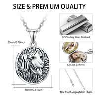 Offre Spéciale de haute qualité S925 en argent Sterling rétro Animal chien Photo médaillon pendentif collier