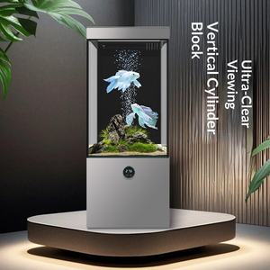 <span class=keywords><strong>ตู้</strong></span><span class=keywords><strong>ปลา</strong></span>คริสตัลสีทองขาวพิเศษ พร้อ<span class=keywords><strong>ม</strong></span><span class=keywords><strong>ตู้</strong></span>เก็บของในตัว สำหรับห้องนั่งเล่น ดีไซน์หรูหรา พร้อ<span class=keywords><strong>ม</strong></span>ระบบกรอง<span class=keywords><strong>น้ำ</strong></span>ด้านล่าง แบบตั้ง - Product Image 2