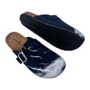 Comfort Classic <strong>Clog</strong> <strong>Mule</strong> with Customized Print Upper Arch Support Adjustable Buckle Cork Foot Bed <strong>Clogs</strong> Slippers - Product Image 3