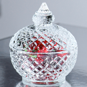 Elegant Fashion Wholesale Household Wedding Accessories Kitchen Glass Candy Box Food Home <strong>Decor</strong> Storage <strong>Jar</strong> - Product Image 4