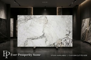 Mármol Blanco Arabescato en Losas Grandes Pulimentadas, Modernas, para Interiores, Tamaño Personalizado para Proyectos de Villas y Hoteles, en Stock - Product Image 1