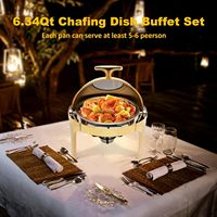 Roll-Top Luxus Chafing Dish Buffet Set – Edelstahl Chafing Server Set für Catering, Gewerbe Chafers, Buffetwärmer mit Sichtfenster