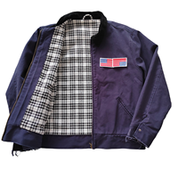 Veste de travail en toile de canard épaisse personnalisée avec doublure à carreaux, veste de travail vintage Detroit, veste de travail lourde pour charpentier