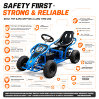 Kart à pédales électrique pour enfants, voiture de course à 4 roues à batterie avec fonction de chronométrage, adapté aux places publiques et aux parcs d'attractions