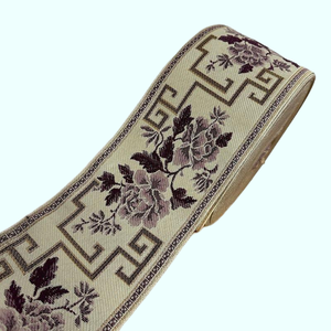 Pita Jacquard Etnik 6cm 100% Poliester dengan Pola Bunga untuk Pesta, Pakaian, Jepit Rambut & Proyek DIY - Product Image 4