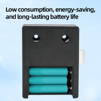 Serrure de meuble biométrique à empreinte digitale, rechargeable par USB, en ABS, pour tiroirs et casiers